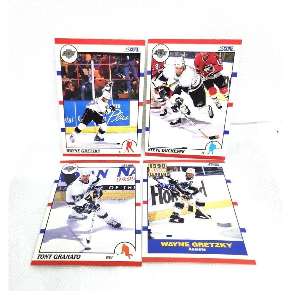 Vintage Score 1990 NHL L.A Kings Hockey Collectible Trading Cards